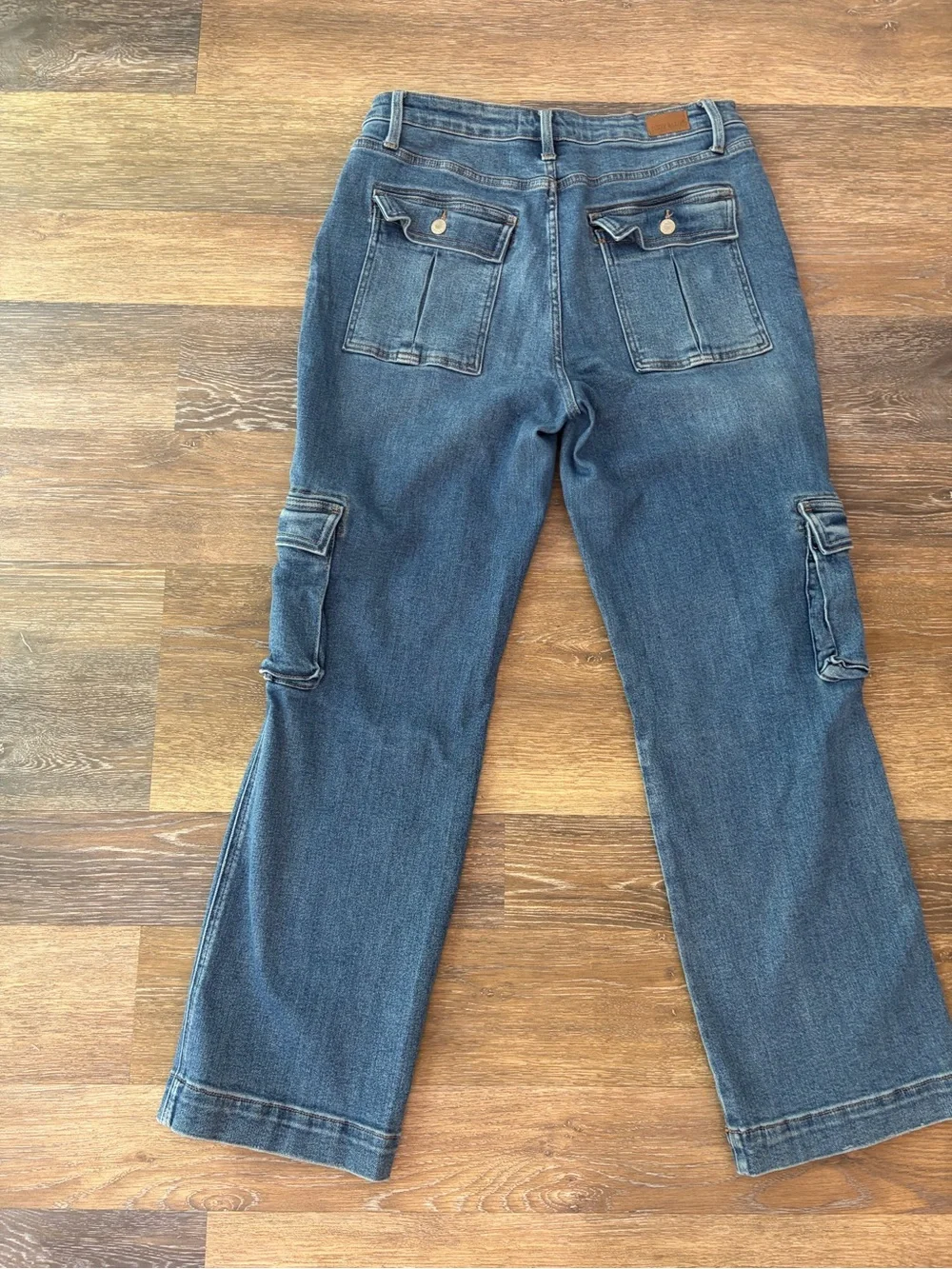 JUDY BLUE Wide Leg Cargo Jeans size 15/32